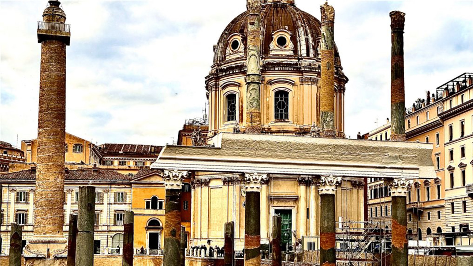 L'anastilosi alla Basilica Ulpia e lo strano imbarazzo di La Repubblica