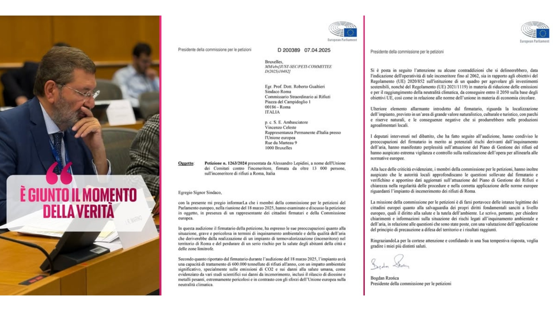 «Ce lo chiede l’Europa» e questa volta ce lo chiede per davvero