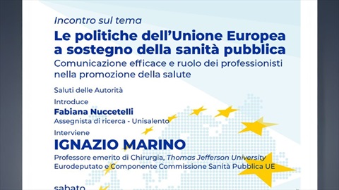 Le politiche dell'Unione Europea a sostegno della sanità pubblica