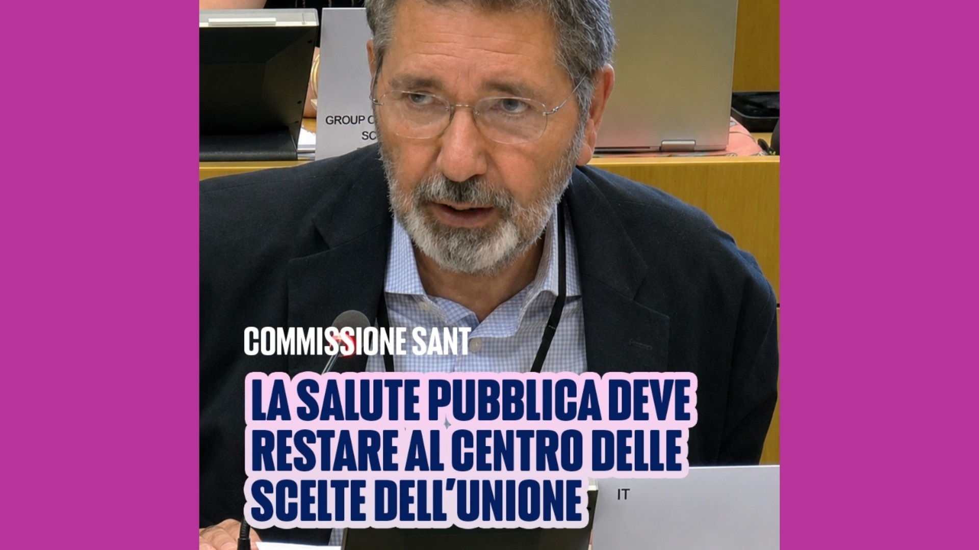 La salute pubblica deve restare al centro delle scelte dell'Unione